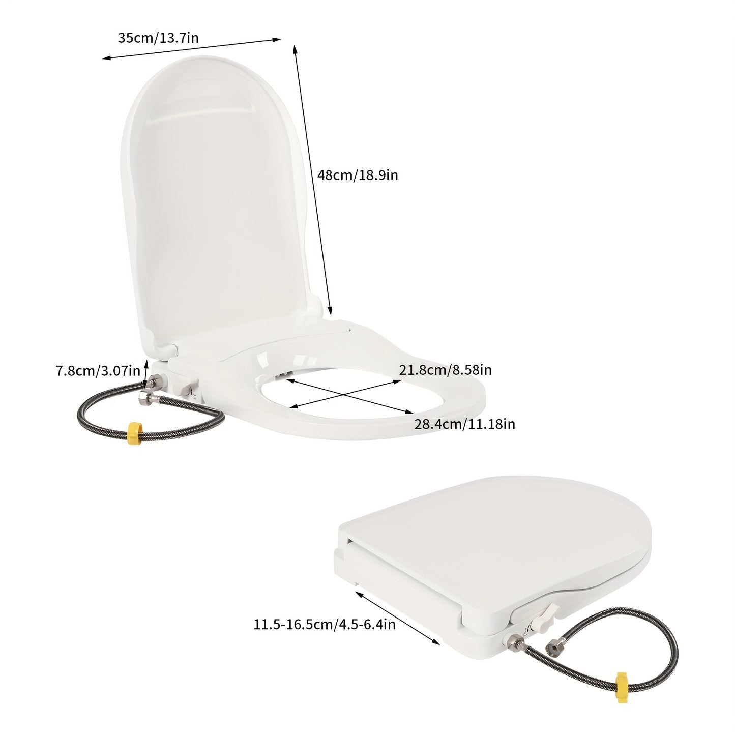 Abattant WC avec bidet intégré